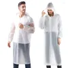 Płaszcz przeciwdeszczowy 2 paczki deszczowe poncze dla mężczyzn dorośli wielokrotnego użytku przenośny płaszcz wodoodporny z elastycznymi rękawami