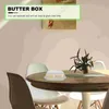 Dinnerware Sets Air Tight Bread Container Butter Box Home Tableware Crisper Restaurant Cake Acrylic