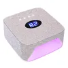 Nageldrogers Luxe oplaadbare nagellamp met draadloze gellakdroger 54W ZON UV-licht voor nagels Draadloze nagel UV LED-lamp 230824