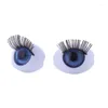 Stud Earrings 1 Pair Simulation Eye Eyelash Geometric 2023 Trend Light Luxury Temperament Eyeball Female Jewelry