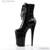spring Boots Sexy high 9 autumn inches and shoes 23 cm thin heel pole dance night club party ankle boots T230824 10 T0824
