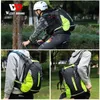 Bolsas de alforjas West Biking Bolsa de bicicleta impermeable Reflectante Mochila deportiva al aire libre Montañismo Escalada Viajes Senderismo Bolsa de ciclismo Mochila 230824