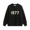 Sweats à capuche pour hommes Sweatshirts Designer Sweat à capuche Essentails Black Ess Man Hoody 1977 Pull Crewneck Sweat-shirt Coton Lettre Manches longues113