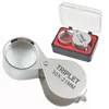 30x21mm Loupes Jewelry Diamond Magnifiers Magnifying Glass Ingenious portable Loupe Magnifier Silver color with retail box