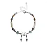 Charme pulseiras religiosas estilo chinês cristal handchain tibetano franja pulseira moda jóias para mulheres menina 57bd