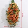 Dekoratif Çiçekler Özelleştirilmiş Kırmızı Gül Düğün Yolu Kurşun Çiçek Top T Sahne Dekorasyon Olay Düzeni Simülasyonu İpek Sıra Masa Dekoru