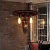 ペンダントランプクリエイティブパーソナリティレトロ風力業界レストランバーカフェ錬鉄製の階段灯3つのギア