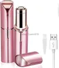 Electric Eyebrow Trimmer Mini Eye Brow Epilator Ansiktsläppstift Form Hårborttagning Bärbar Bikini Smärtfri Razor Shaver Tool HKD230825