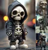 Dekorativa föremål Figurer Halloween Cool Skeleton Figurer Halloween Skeleton Doll Resin Ornament Home Decor 230824
