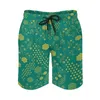 Shorts pour hommes Green Hives Gym Hexagons Design Funny Beach Short Pants Man Pattern Sports Fitness Quick Dry Swim Trunks Idée cadeau