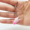 7 Color Creative Mini Soft Drink Keychain Ice Cream Drink Bubble Keyring Decompression Keychain Jewelry Gift ZZ