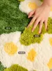 Tapis touffeté d'herbe mousse motif tapis de salle de bain doux zone moelleuse chambre tapis de sol tapis paillasson bien rangé esthétique maison chambre décor 230824