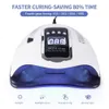 Nail Dryers 114907236W UV Lamp for Quick Dry Polish LCD Time Display Scheduler Dryer with Infrared Sensor Salon Tools 230825