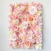 Decorative Flowers Champagne Rose Wedding Romantic Backdrop Home Decor Artificial Flower Wall