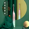 Escova de dentes elétrica Sonic escova de dentes recarregável carregador USB escovas de dente eletrônicas com cabeças de substituição caixa de viagem para adultos 230824