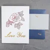 Greeting Cards 10 Pack Valentines Card Love 3D for Wife Husband Girlfriend Wedding Anniversary Gift 230824