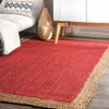 Dywany juty dywan naturalny dywan odwracalny kolor pleciony 3x5 stóp w stylu rustykalny wygląd i do domu