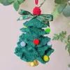 Dekorative Blumen Weihnachten handgemachte stricken kreative Baum hängende Ornamente fertige Innenschlafzimmerdekoration Geschenk für Freundin