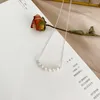 Kettingen Natuurlijke Zoetwaterparel Choker Ketting 925 Sterling Zilveren Sieraden Voor Vrouwen Koreaanse Trend