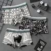 Onderbroek 3pcsLot boxershorts man Mooie Mannen boxers Cartoon mannen grappig slipje met print Ademend sexy ondergoed voor mannen 230824