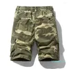 Running Shorts 2023 Brand Mens Summer Cotton Cargo Camouflage Short Pants Male Clothing Multiple Pockets Casual Loose Jogger Men