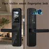 Phipulo Tuya Wifi Digital Electronic Smart Door Lock med biometrisk kamera Fingeravtryck Keyless Entry Hotel Apartment Locks HKD230825