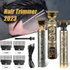 Elektryczne golarki Vintage Ciało T9 Electric Electric Golarka do krojenia włosów do krojenia Man Hair Broda Clipper Trimmer USB 230824