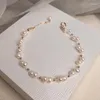 Bracelets de charme Bracelet de perles d'eau douce naturelles baroque mode dames cadeau d'anniversaire