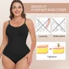 Cintura barriga shaper bodysuits shapewear corpo magro lalamelon suavizar virilha aberta alças ajustáveis ternos controle levantamento de bunda 230825