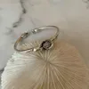 Brazalete Elegante Flor Rosa Vintage Plata Tailandesa Señoras Joyería Original Para Mujeres Venta De Regalos Nunca Se Desvanecen