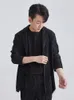 Vestes pour hommes Yudx Miyake Japonais Costume Plissé Veste Revers Premium Sense Simple Boutonnage Lâche Casual Menswear pour hommes
