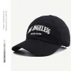 Vintage Made Los Angeless Caps Fashion Letter Embroidery Washed Baseball Cap Soft Flat Women's Casquette