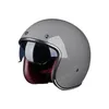 Capacetes de motocicleta meia capa capacete preto unisex retro personalizado capacete confortável respirável destacável borda motores sisak