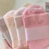 Chaussettes couleur unie pour femmes, quatre saisons, Tube central, bonbons, jolie fille, pur coton, confortable pour la maison