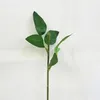 25 cm Artificial rose stems Simulation Of Artificial Plastic Stem Leaves Rose Stem Silk Wedding Decoration Holding a Rose Flower G2895