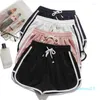 Running Shorts 2023 Sport Vrouwen Zomer Snoep Kleur Anti Geleegd Skinny Casual Lady Elastische Taille Strand Korte Broek Gym