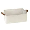 Storage Boxes Bins Cotton Linen Clothes Basket Toys Large Capacity Home Collapsible Pants Box Organizer's Favorite 230825