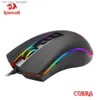 Mouse da gioco cablato USB REDRAGON COBRA M711 RGB 12400 DPI Mouse a 9 pulsanti programmabile ergonomico per computer PC portatile Gamer Q230825