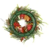 Other Event Party Supplies 40cm Fall Wreaths for Front Door Autumn Wreath with Berry Pumpkin Maple Leaves Thanksgiving Harvest Festival Home Decoration 230824
