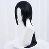 Косплей -парики Uchiha Itachi Cosplay Wig Itachi Uchiha Длинный прямой черный теплостойкий синтетические волосы аниме -парики Cosplay Wigs Wigcap 230824