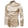 Men's Casual Shirts Lapel Collar Men Easy To Put On Stylish Lightweight Long-sleeved Breathable For Autumn