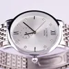 Armbanduhren Longbo Marke Strass Quarz Silber Edelstahl Wasserdichte Uhren Männer Bussiness Mode Kausal 8805A