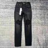 Designer-Herrenmode-Jeans Purple-Brand Coole Herren-Streetstyle-Luxus-Designer-Jeanshose Distressed Ripped Biker Schwarz Blau Jean Slim Fit Motorradgröße Kleidung