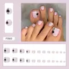 Falsche Nägel 24 Teile/schachtel Sommer Zehennägel Für Mädchen Nette Flash Nagel Fuß Künstliche Tipps Volle Abdeckung Füße