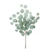 Fleurs décoratives feuilles de pomme Eucalyptus soie artificielle bricolage fausses plantes maison décoration de mariage brindilles Flores Artificiales verts