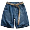 Herren Jeans Retro Denim Shorts Frühling Sommer Lose Lässige Kurze Hose Jean Regular Fit