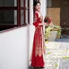 Etniska kläder yourqipao plus size kinesiska xiuhe bröllopsklänning tang kostym hanfu cheongsams vestido de noiva party klänningar