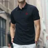 100% algodão camisa polo de alta qualidade marca polo verão tipo ajuste manga curta masculina casual lapela camiseta nova chegada topo t hkd230825