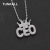 Pendant Necklaces Bling Pendants Mens Mirco Pave Prong Setting Zircon Hip Hop Necklace Jewelry CP12 230825