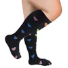 Sports Socks Plus Size Compression Pressure High Elasticity Fat Fitness Printing Running